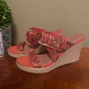 Sperry snakeskin look espadrilles